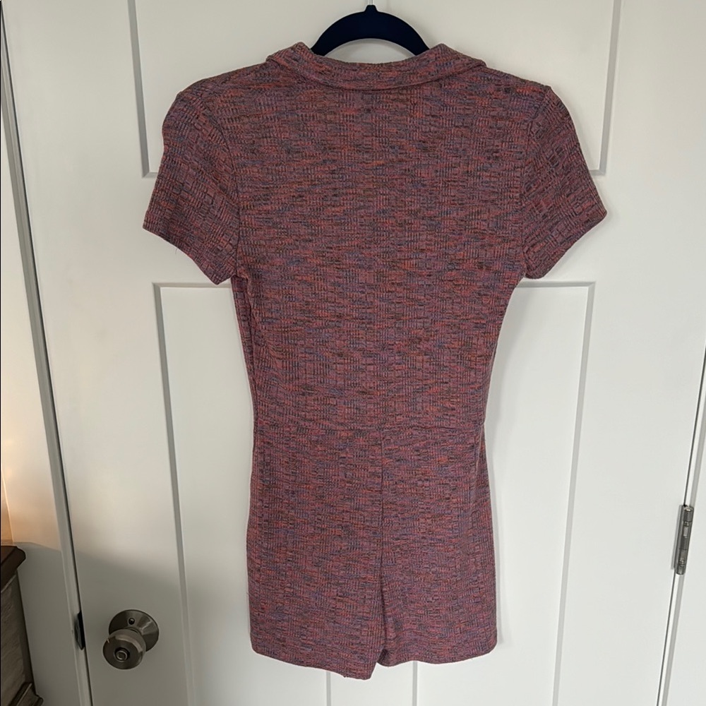 Ribbed button down romper - Picture 3 of 3